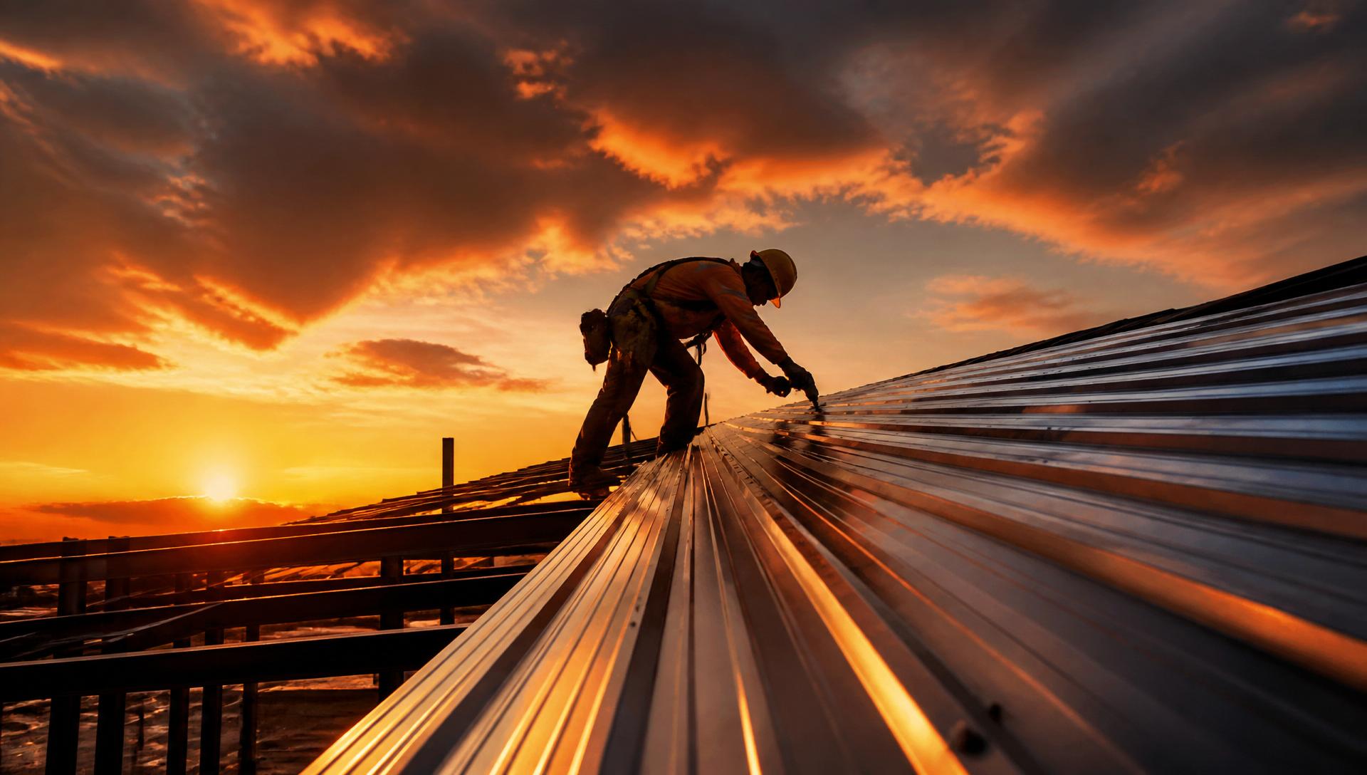 Instalação profissional de telhado em steel frame